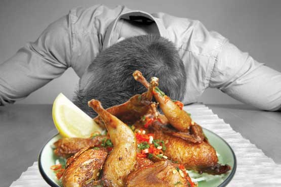 غذای پر چرب و سکته